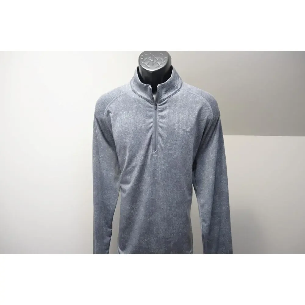Under Armour 1/4 Zip Jacket‎ Golf Grays HeatGear Loose Athletic Mens Size Large